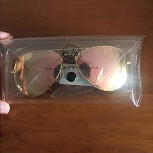 Quay Australia reflective aviator sunglasses